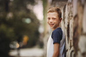 Portrait of boy on Chicago street